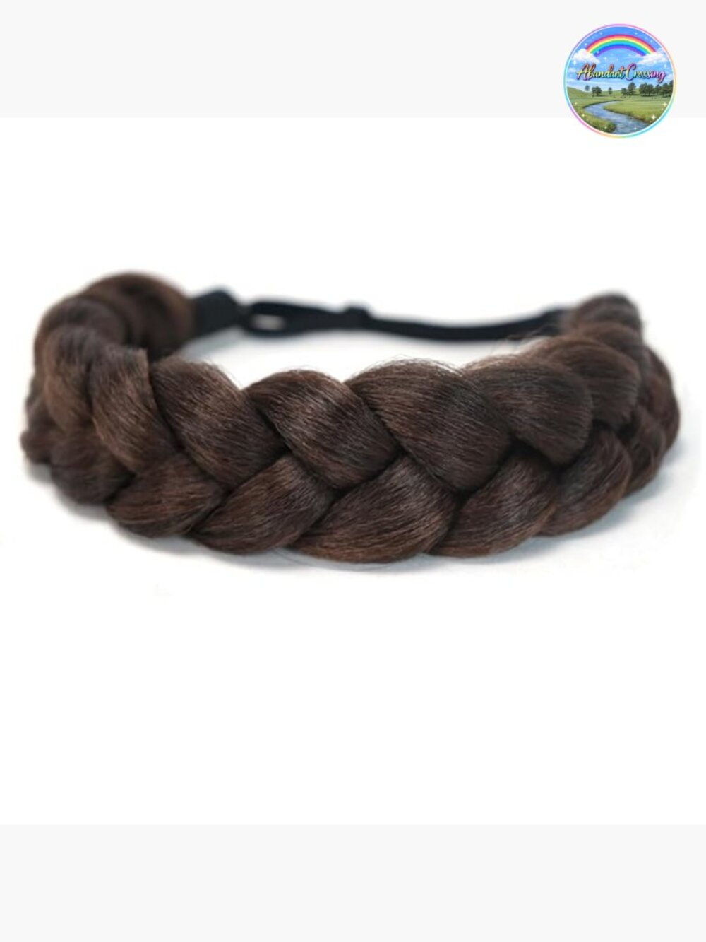 Bohemian Oversized Braided Headband Wide Braids Adjustable Elastic Strap